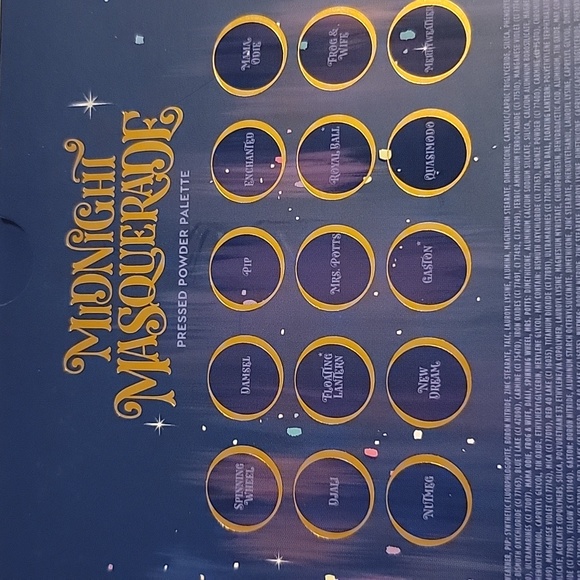 Colourpop x Disney Princess Midnight Masquerade Eyeshadow Palette - New - Picture 11 of 12